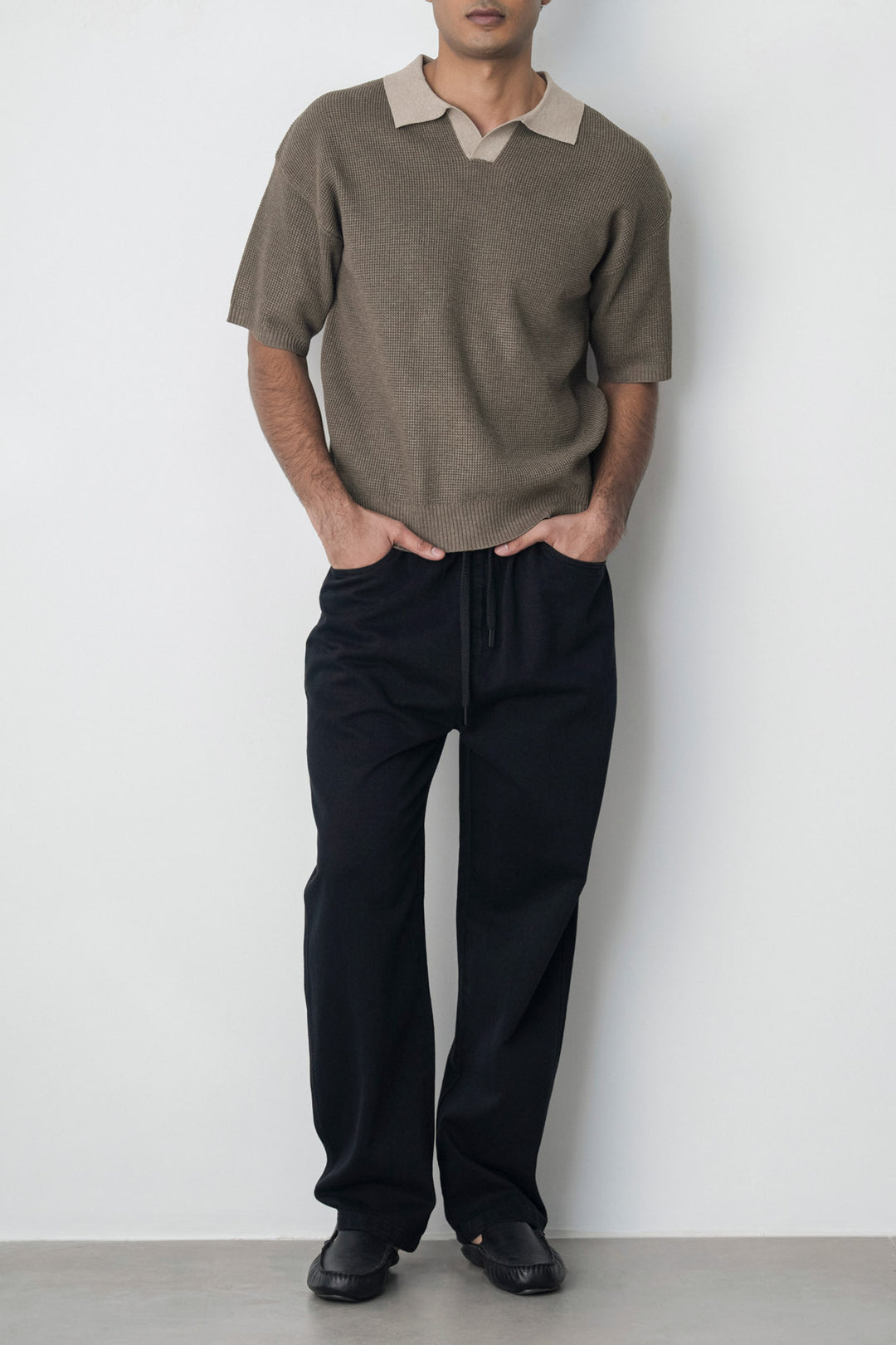 CONTRAST COLLAR POLO