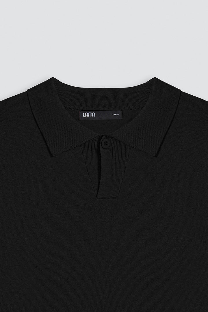 BLACK JHONNY COLLAR POLO