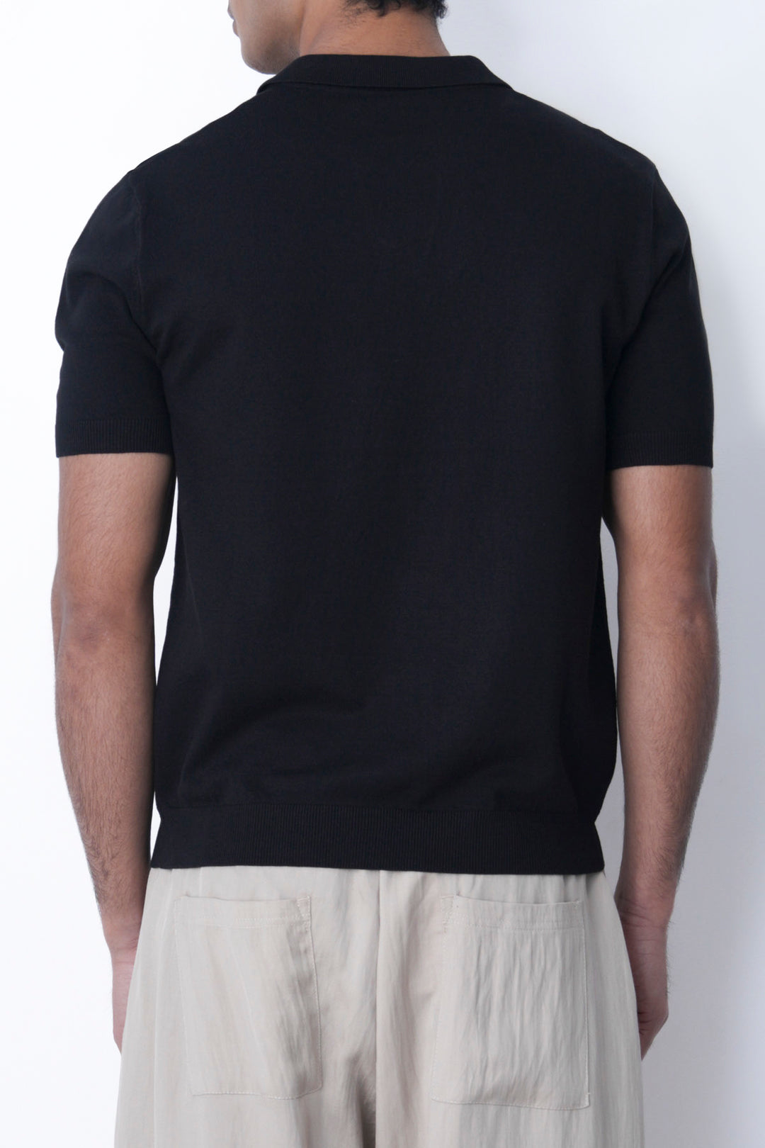 BLACK JHONNY COLLAR POLO
