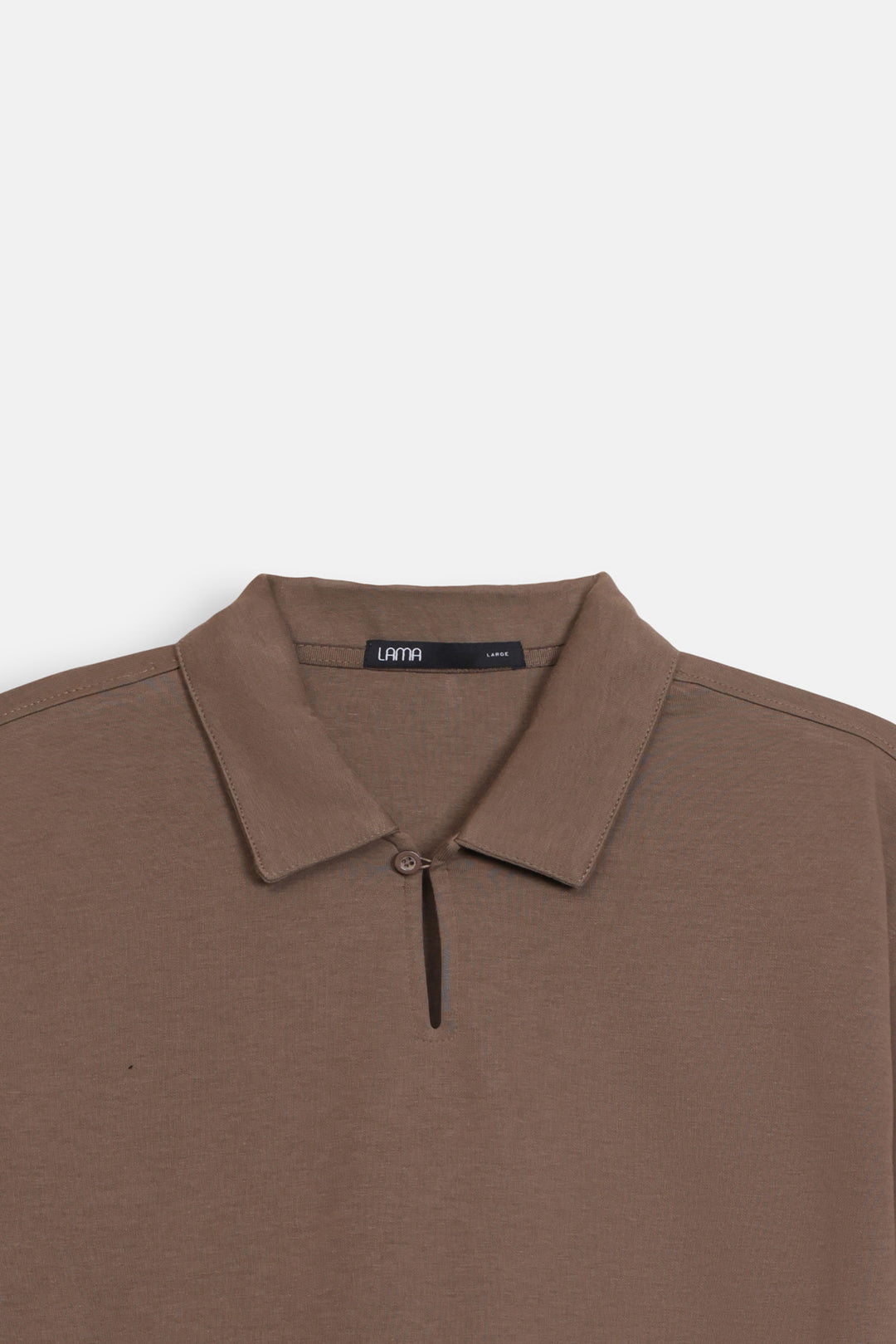 OPEN V NECK COLLAR POLO