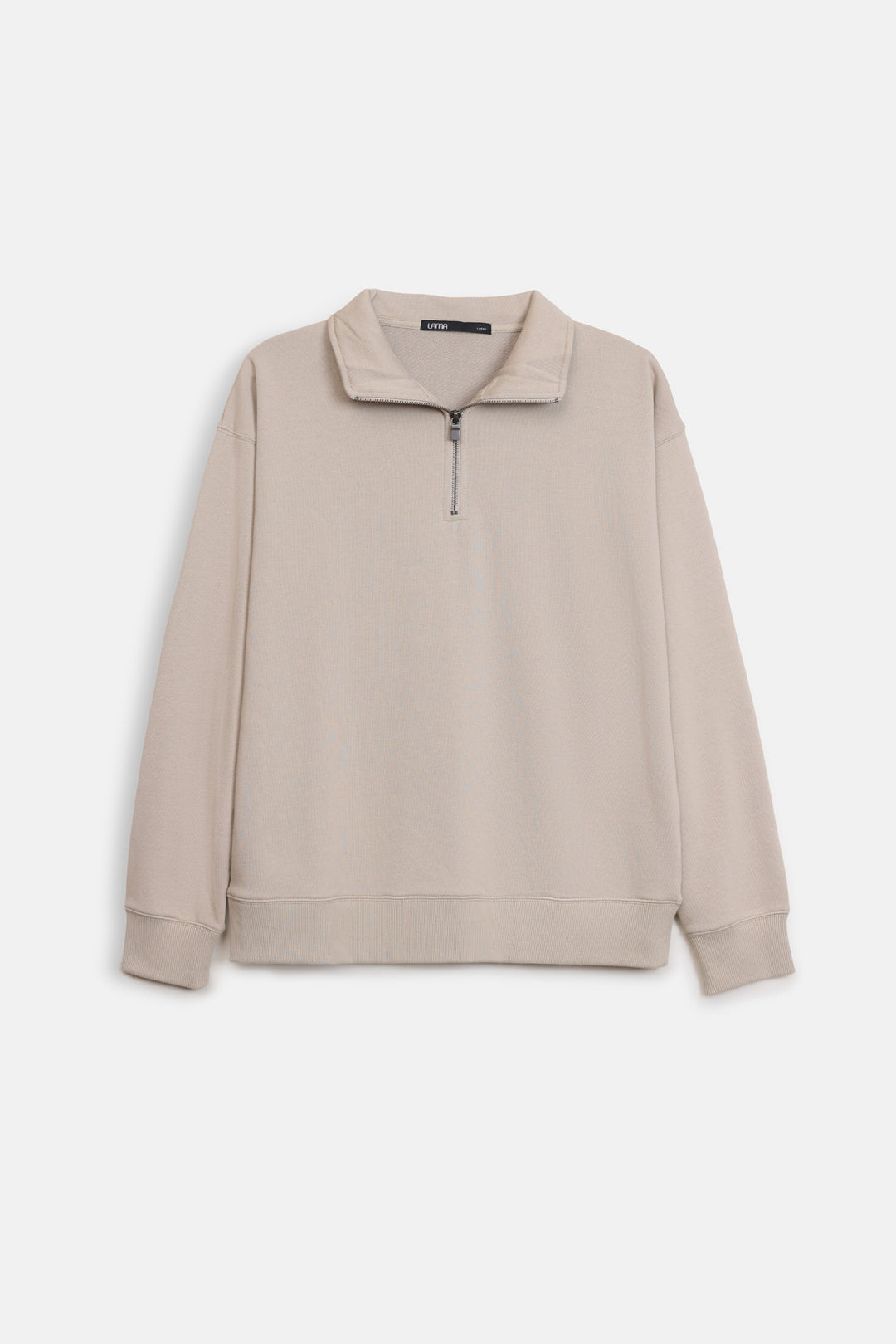 EVERYDAY MOCK NECK ZIP SWEAT