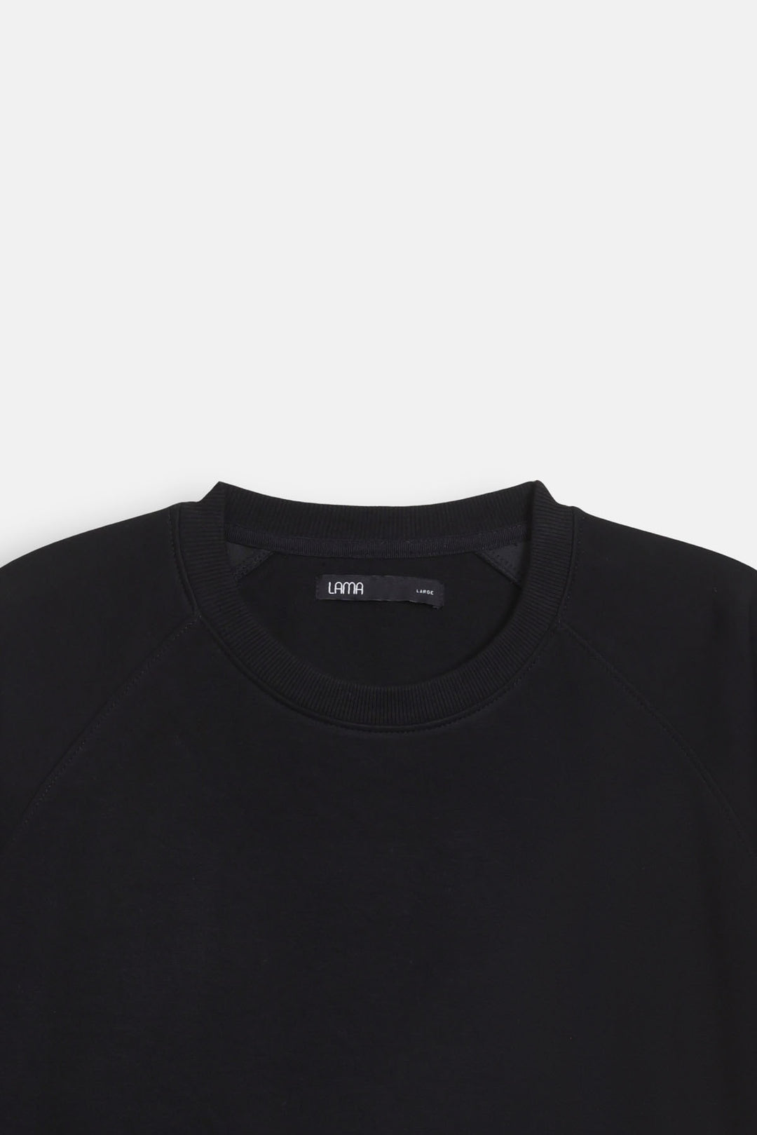 BLACK BASIC BAGGY RAGLAN SWEAT