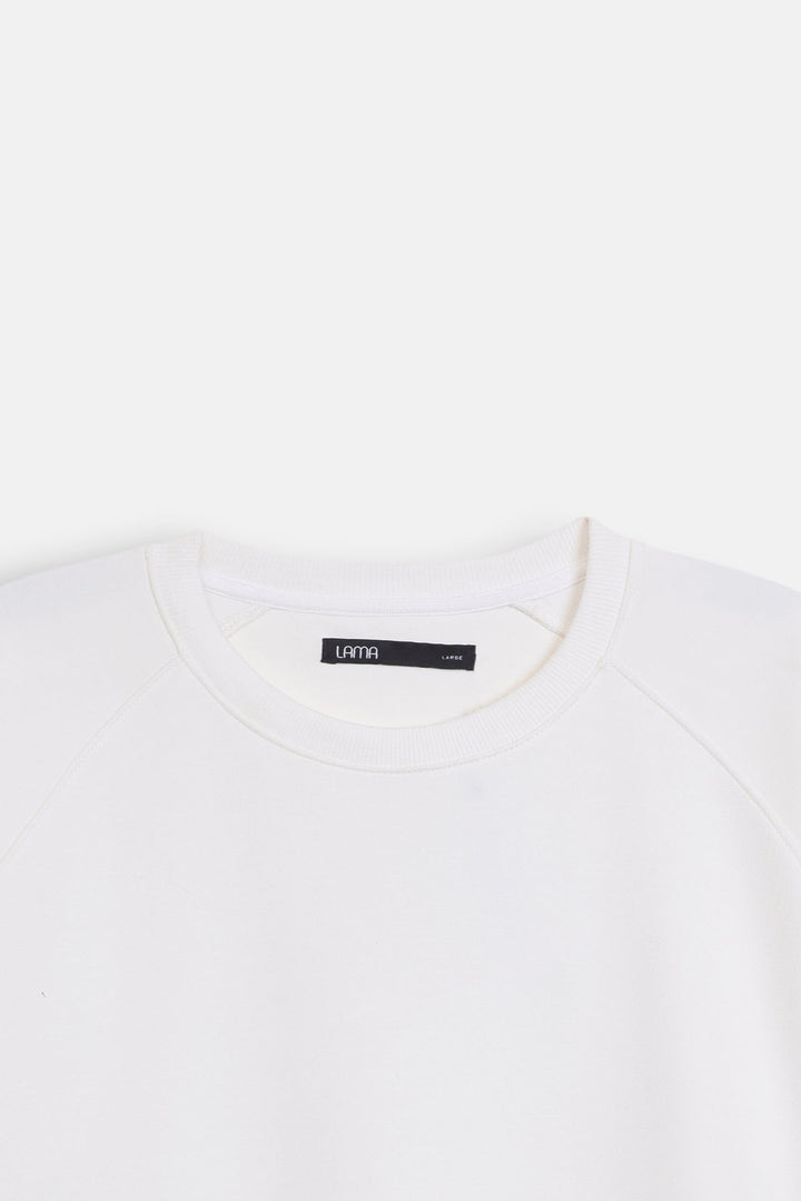 IVORY BASIC BAGGY RAGLAN SWEAT