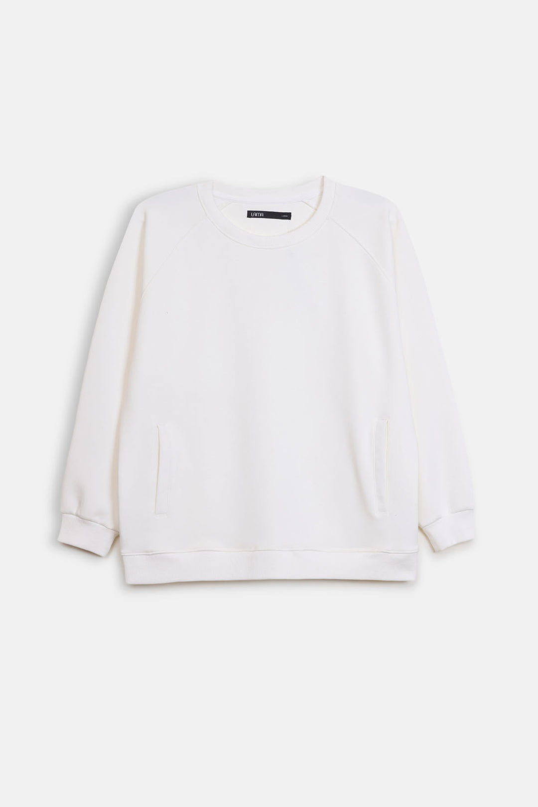 IVORY BASIC BAGGY RAGLAN SWEAT