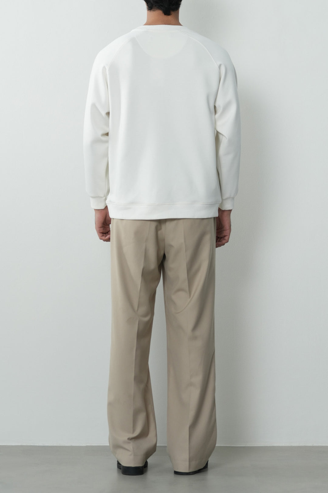 IVORY BASIC BAGGY RAGLAN SWEAT