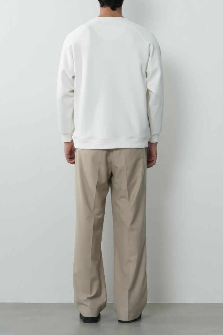 IVORY BASIC BAGGY RAGLAN SWEAT