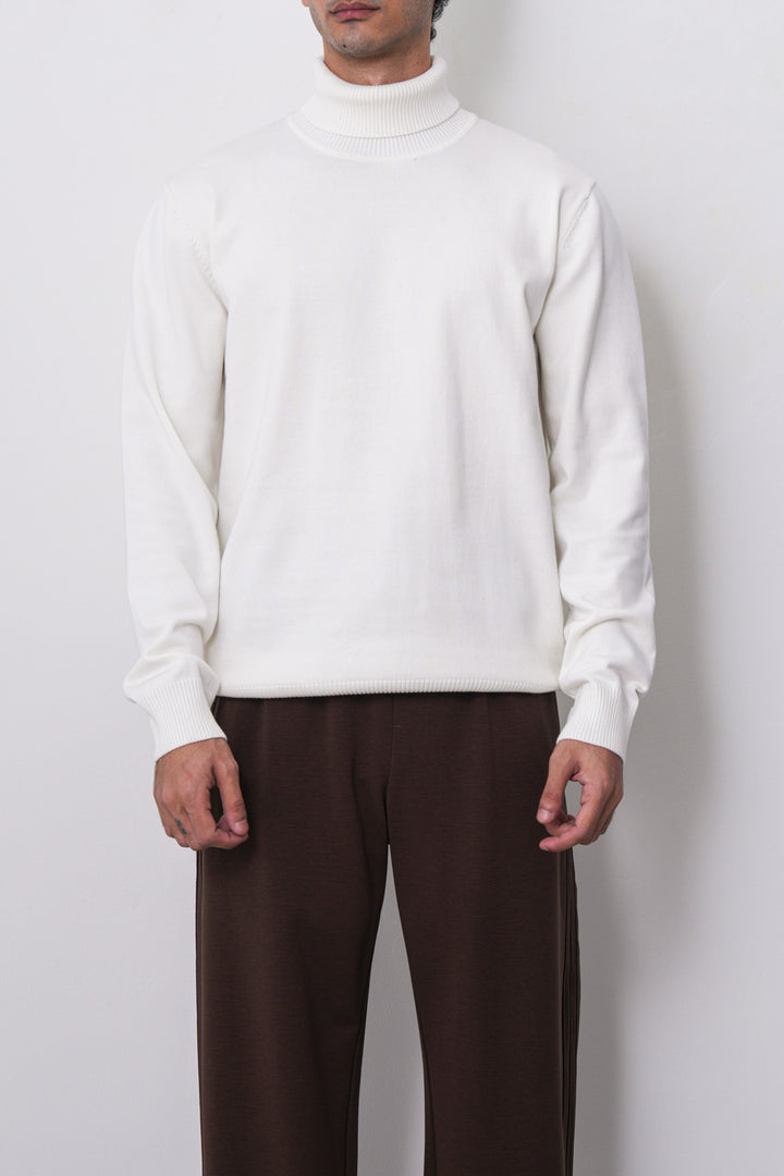 OFF WHITE ESSENTIAL TURTLENECK