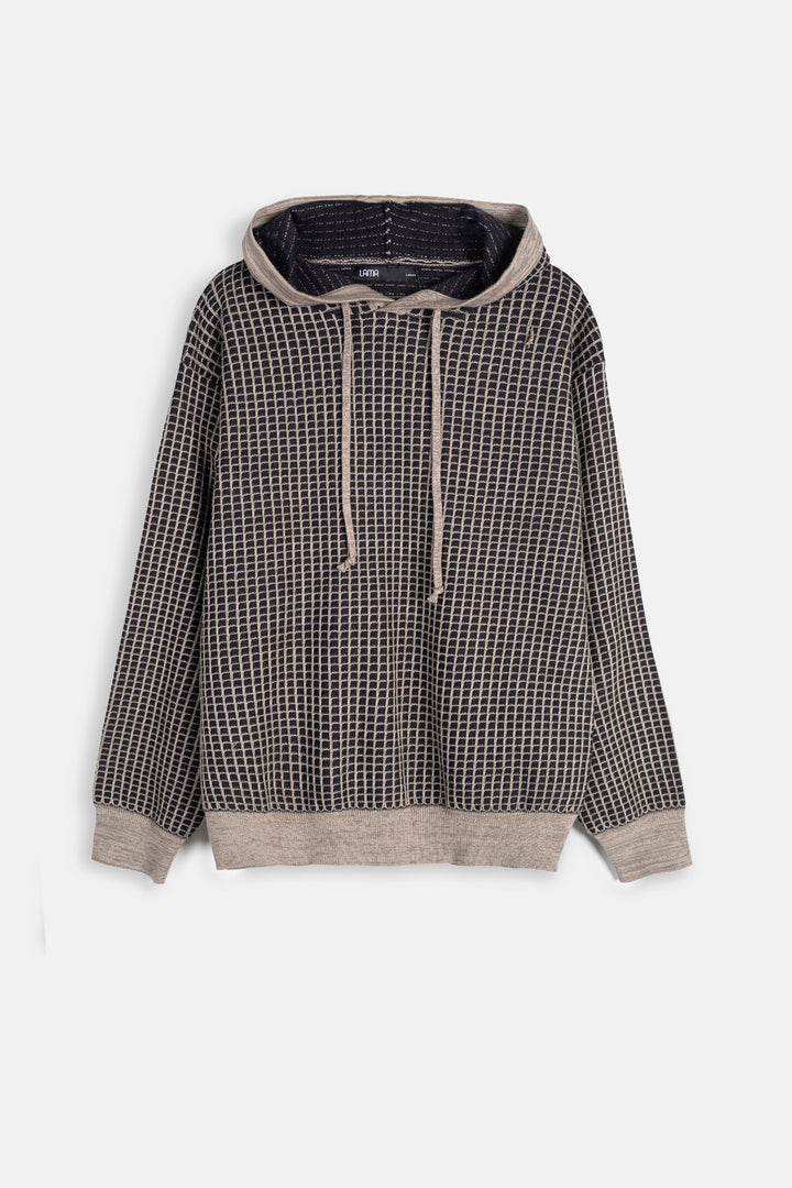 WAFFLE KNIT HOODIE