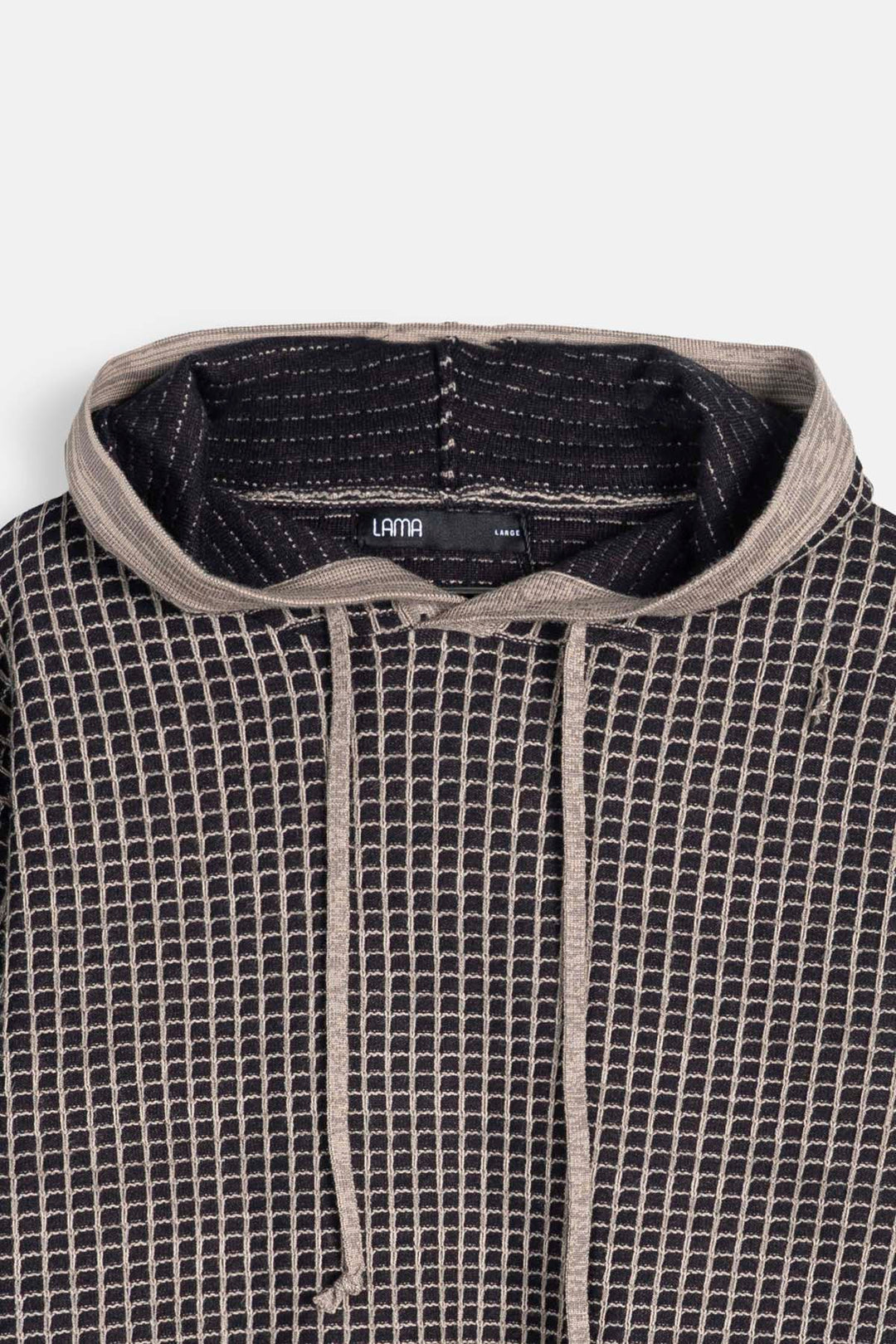 WAFFLE KNIT HOODIE