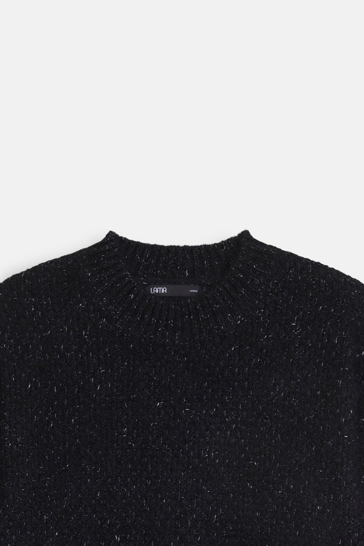 FLECKED CREW NECK SWEATER