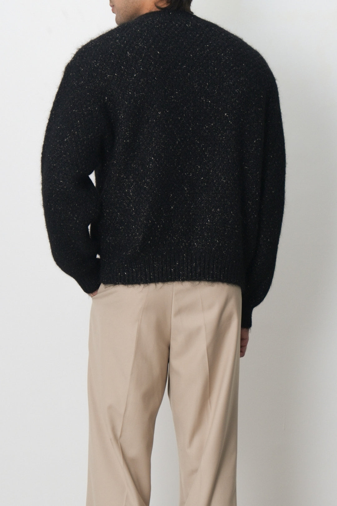 FLECKED CREW NECK SWEATER