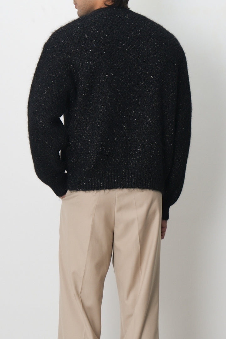 FLECKED CREW NECK SWEATER