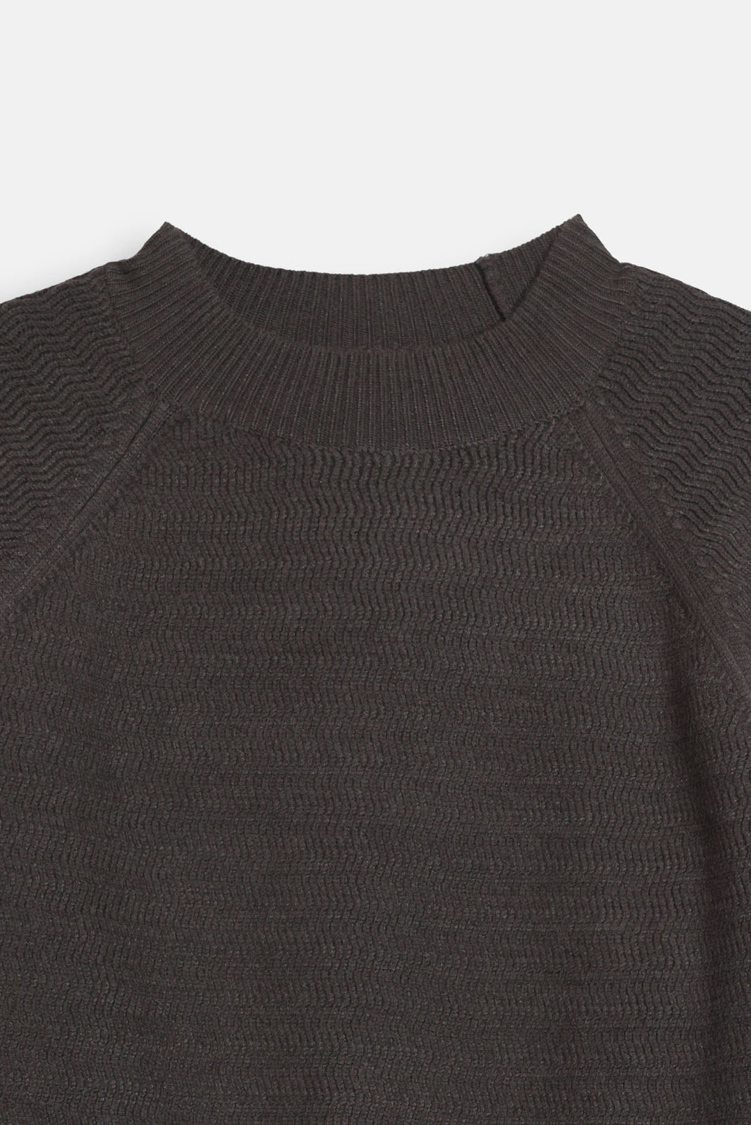 TEXTURED RAGLAN SWEATER