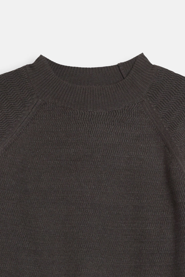 TEXTURED RAGLAN SWEATER
