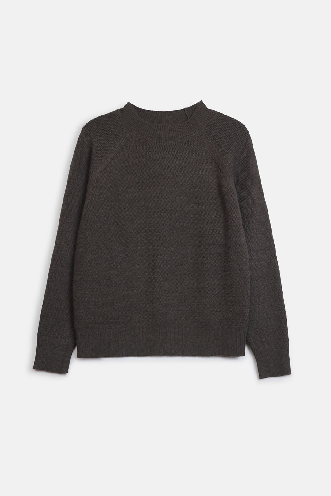 TEXTURED RAGLAN SWEATER