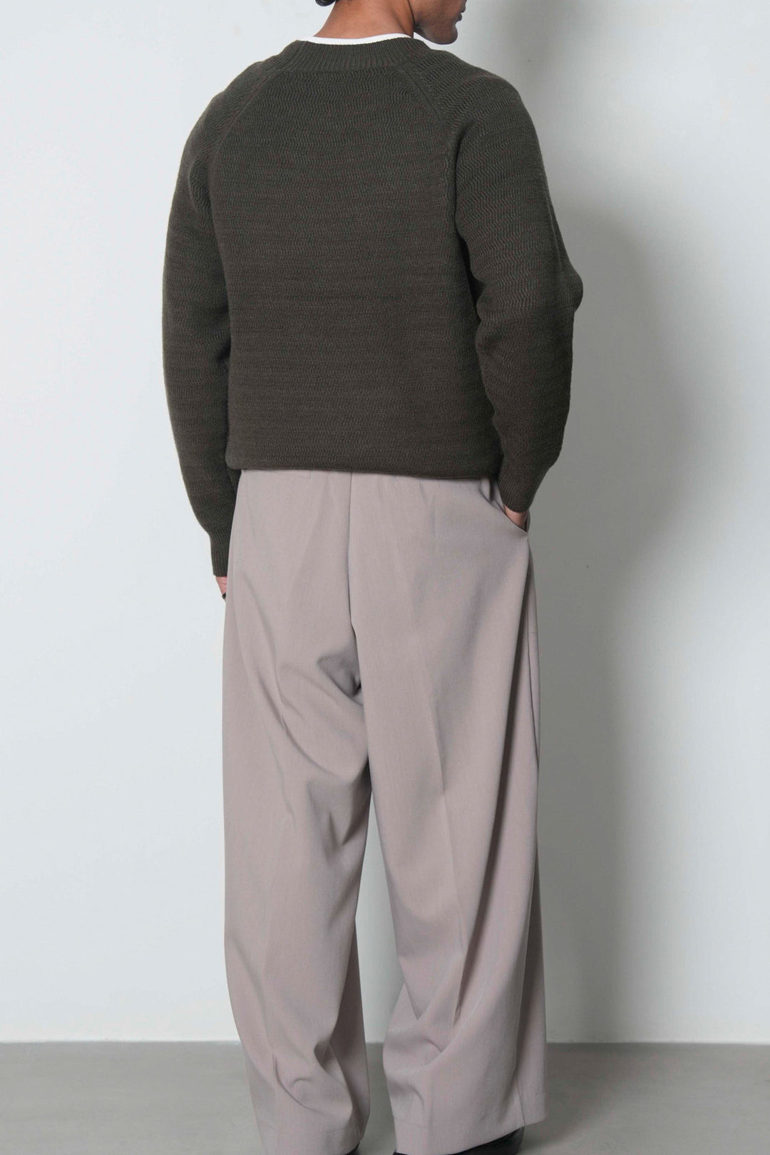TEXTURED RAGLAN SWEATER