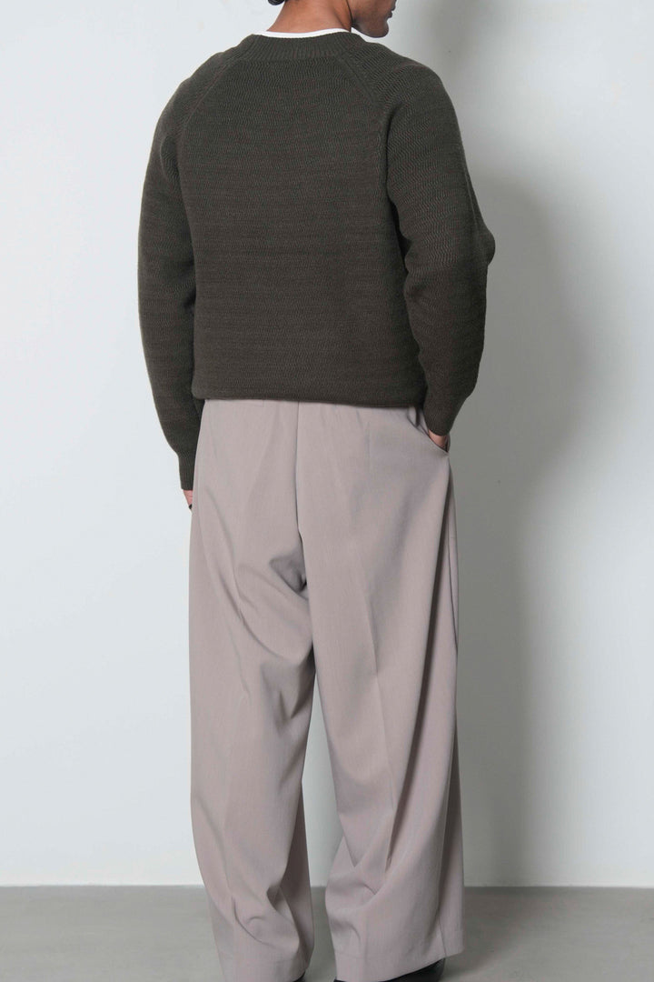 TEXTURED RAGLAN SWEATER