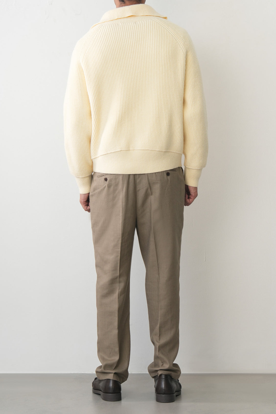 RIBBED ZIPPER CARDIGAN