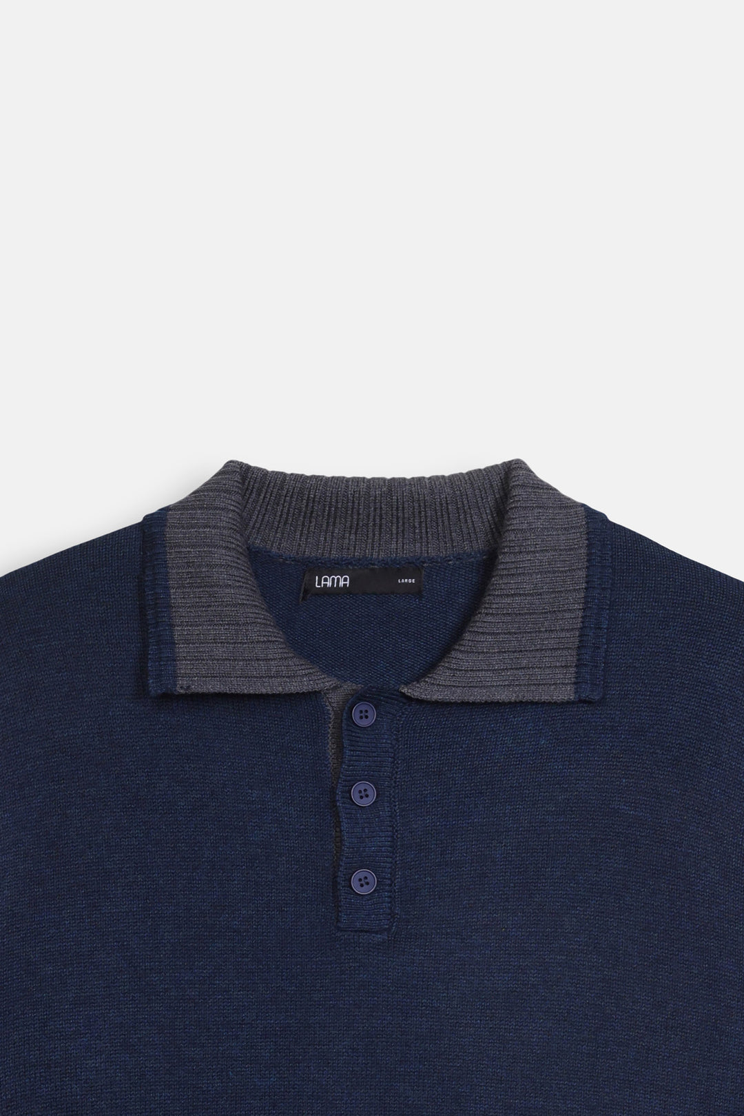RELAXED KNIT POLO SWEATER