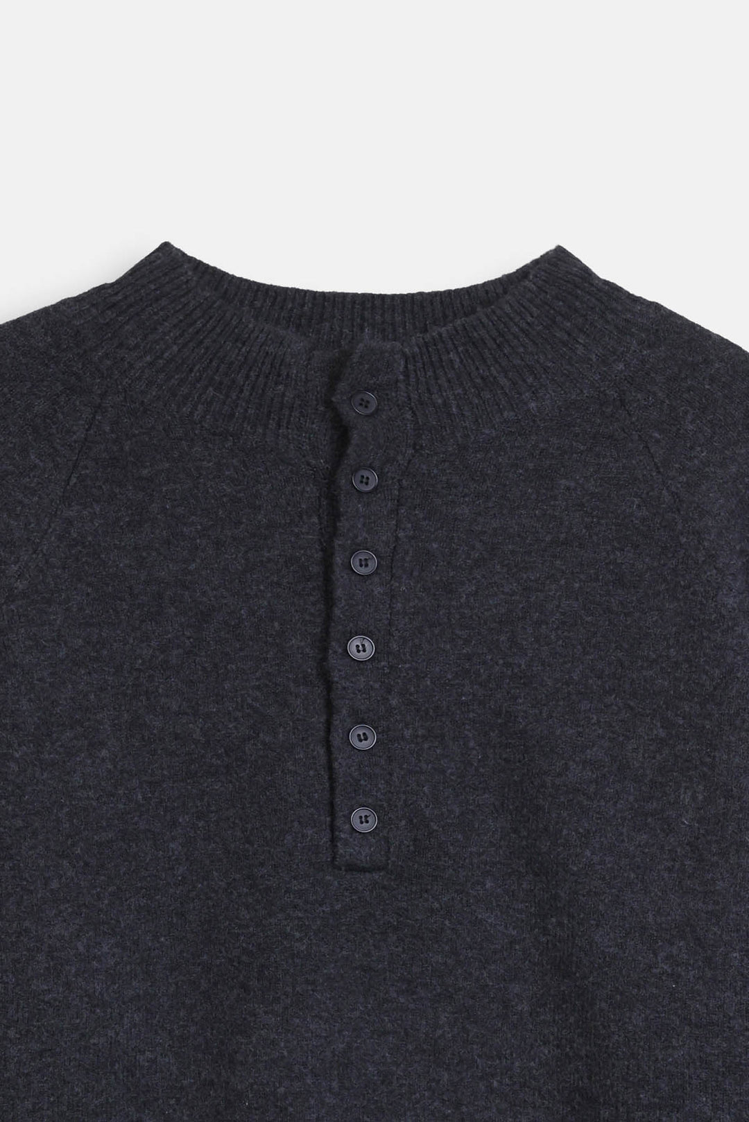 MELANGE HENLEY SWEATER