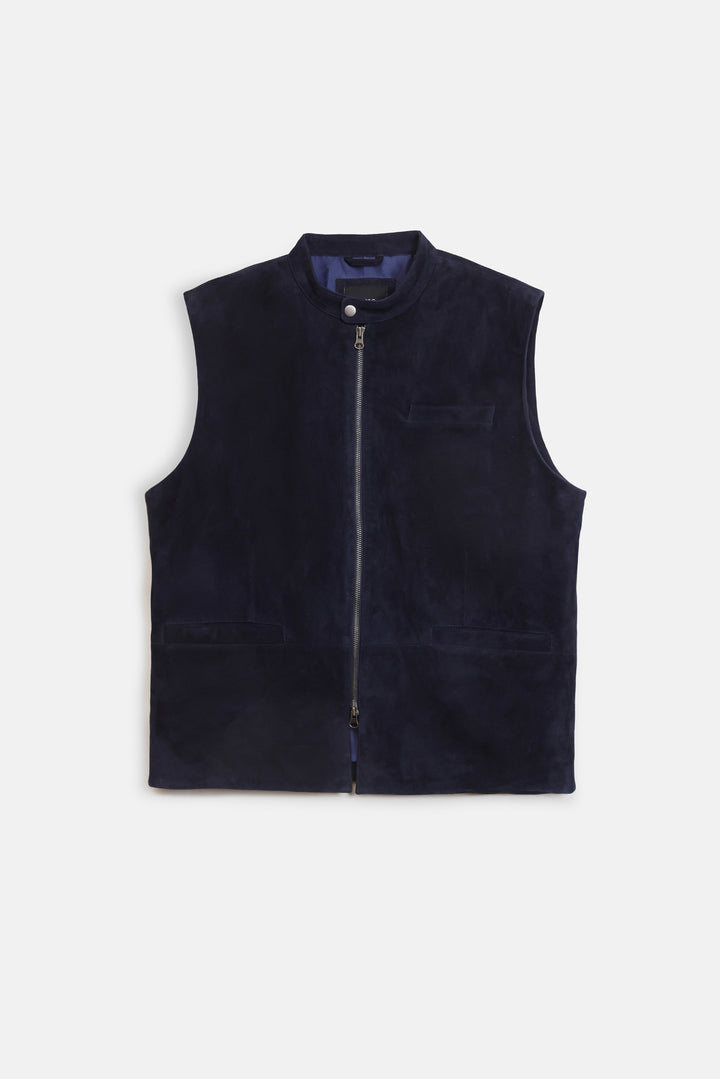 100% LEATHER GILET