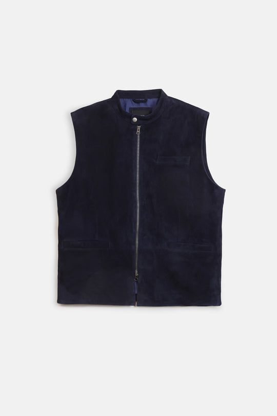 100% LEATHER GILET
