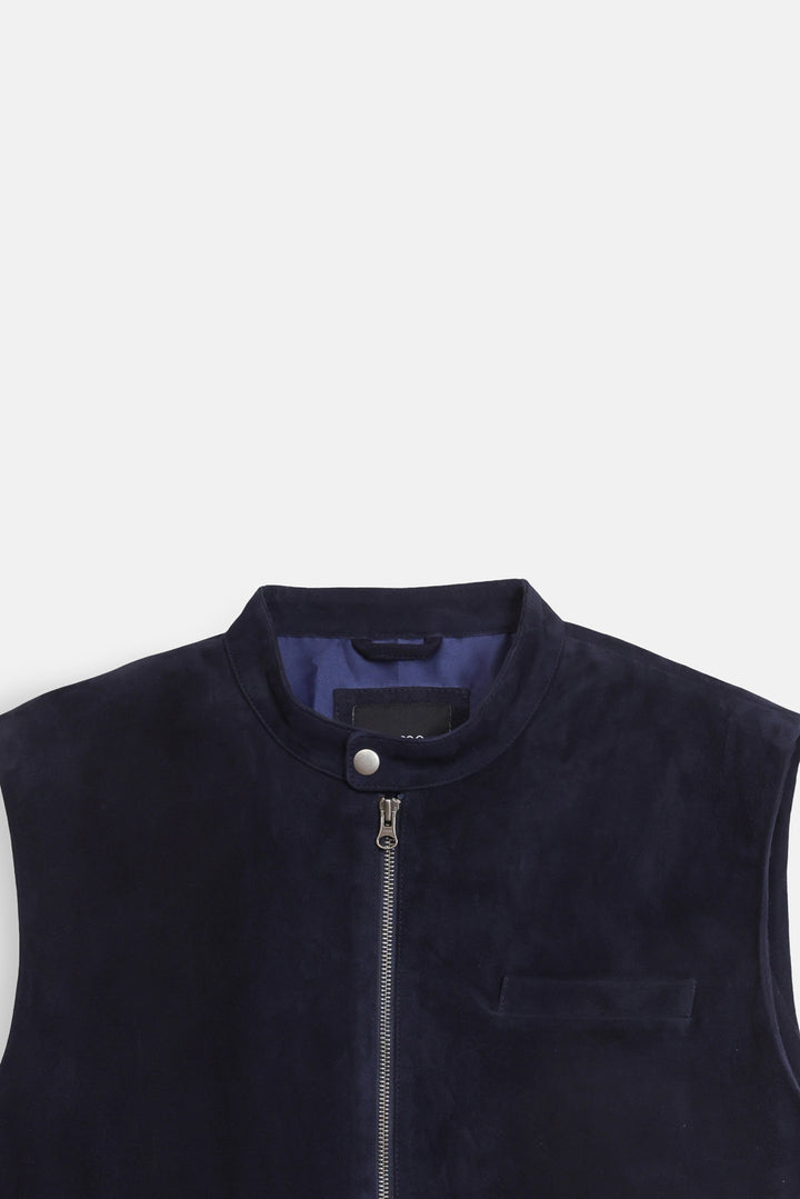100% LEATHER GILET