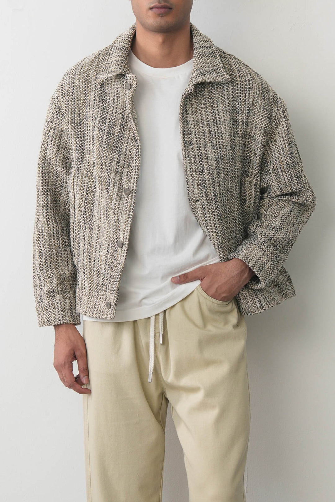 TEXTURED TWEED JACKET
