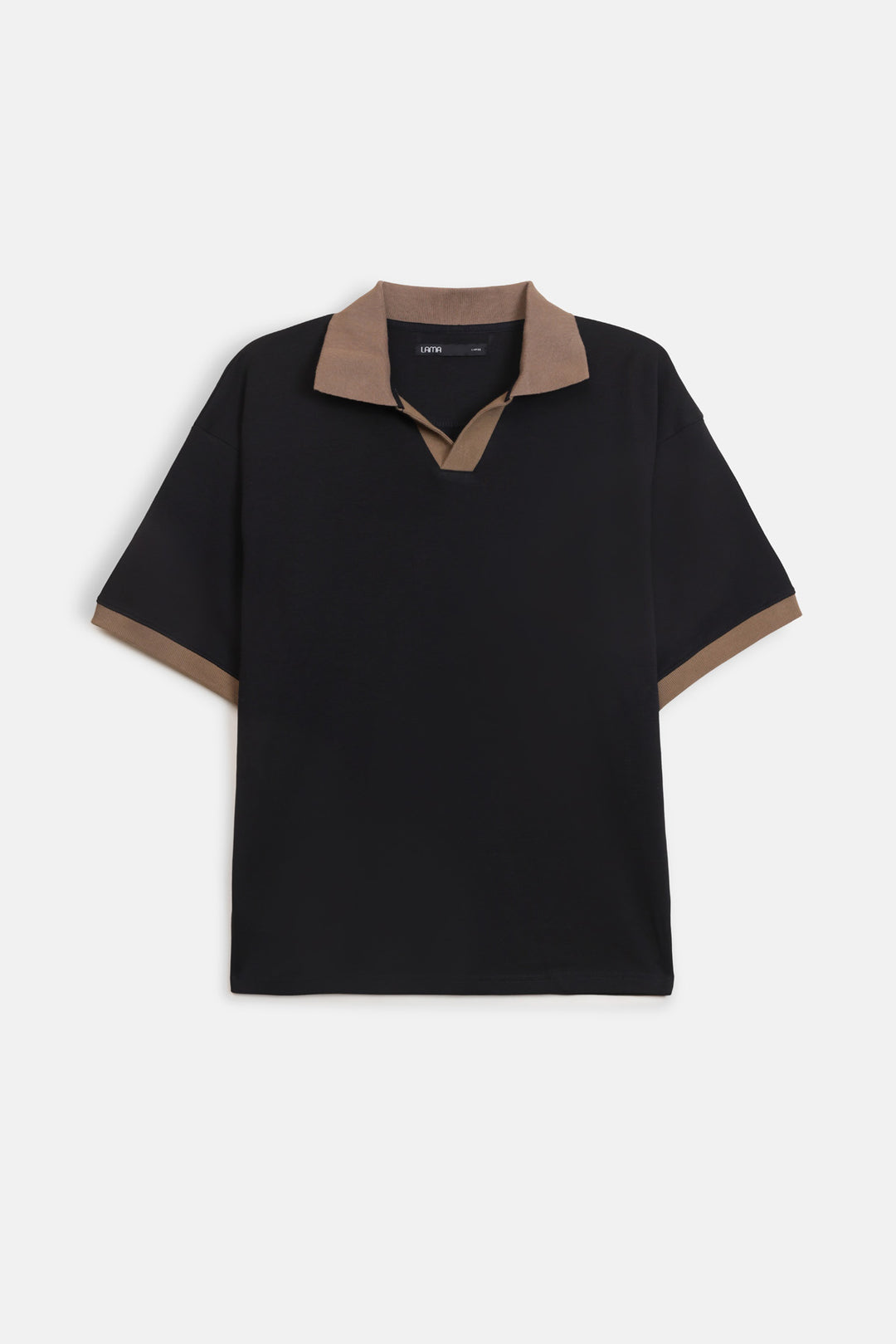 CONTRASTING EASY COLLAR POLO