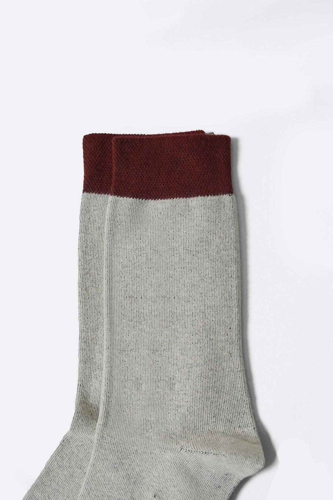 MAROON GREY 2-PACK CREW SOCKS