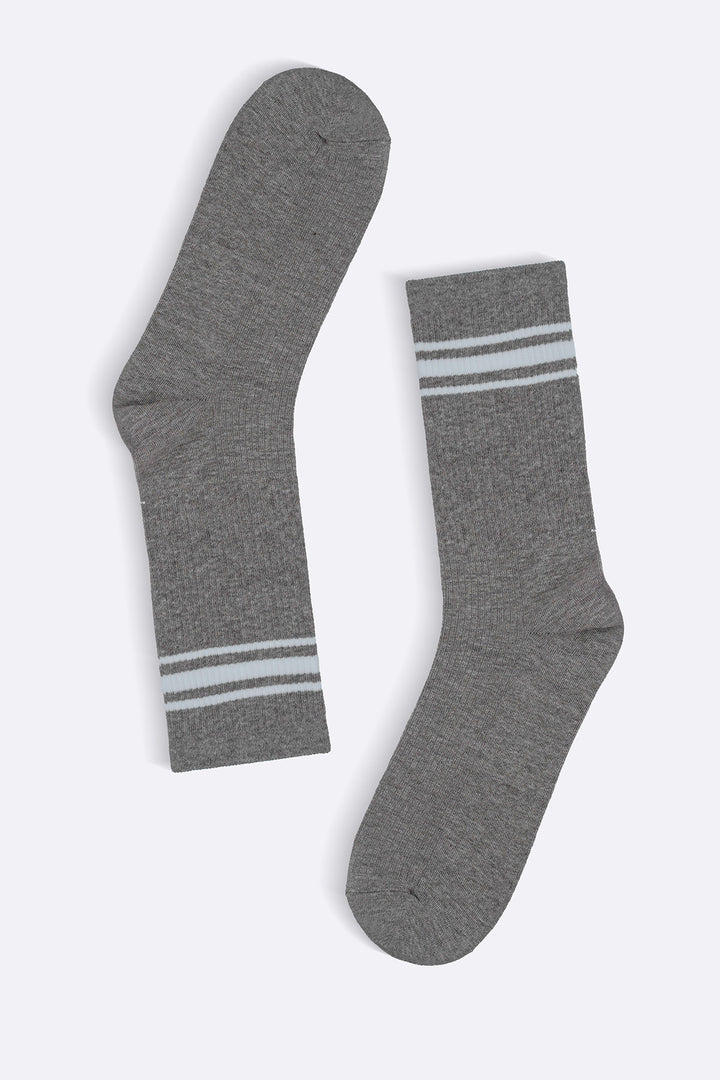 BEIGE COTTON BLEND SOCKS