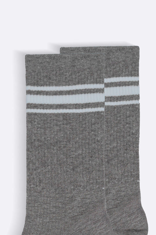 BEIGE COTTON BLEND SOCKS