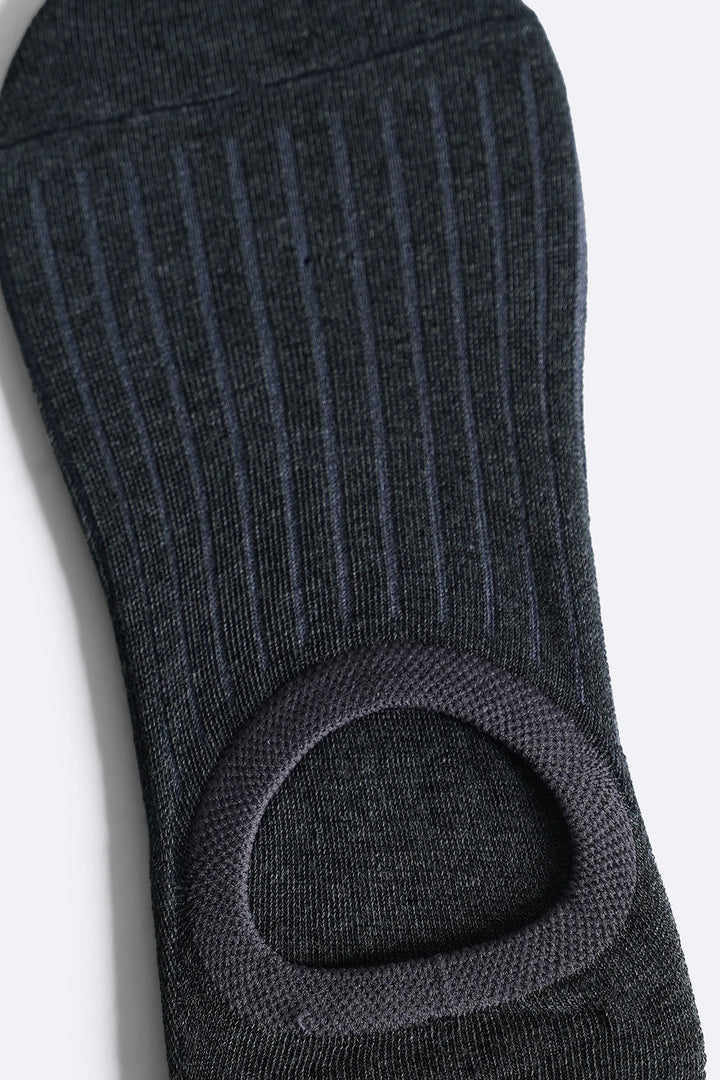 DARK GREY NO SHOW SOCKS