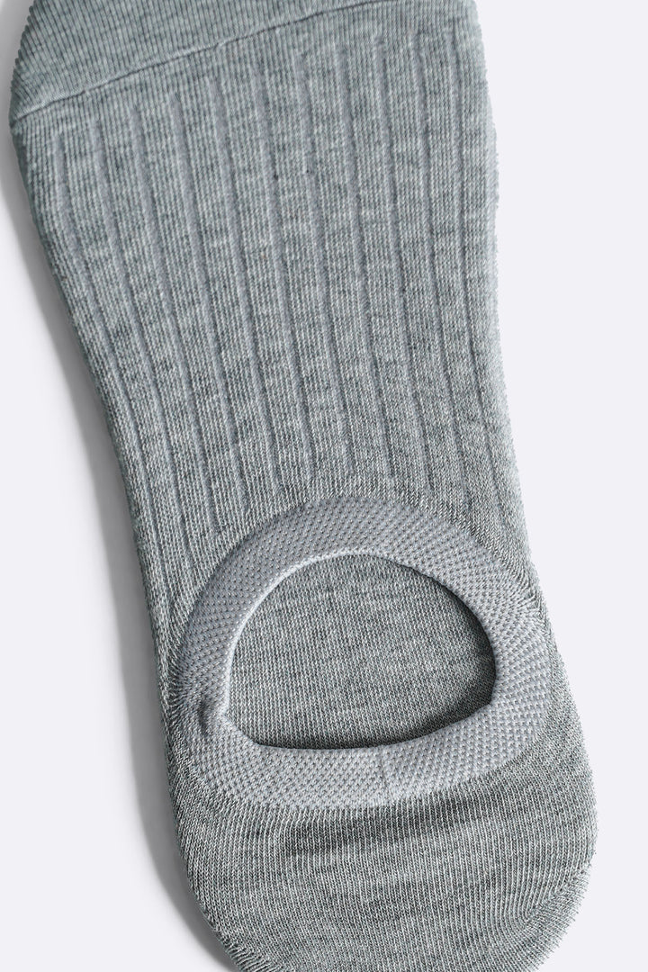 LIGHT GREY NO SHOW SOCKS