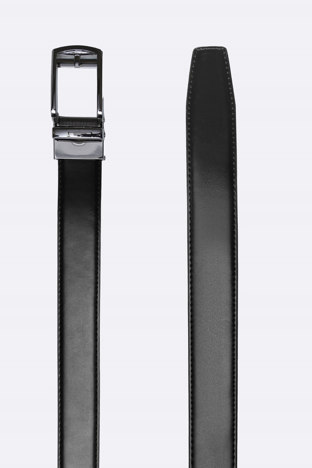 BLACK RACHET LEATHER BELT