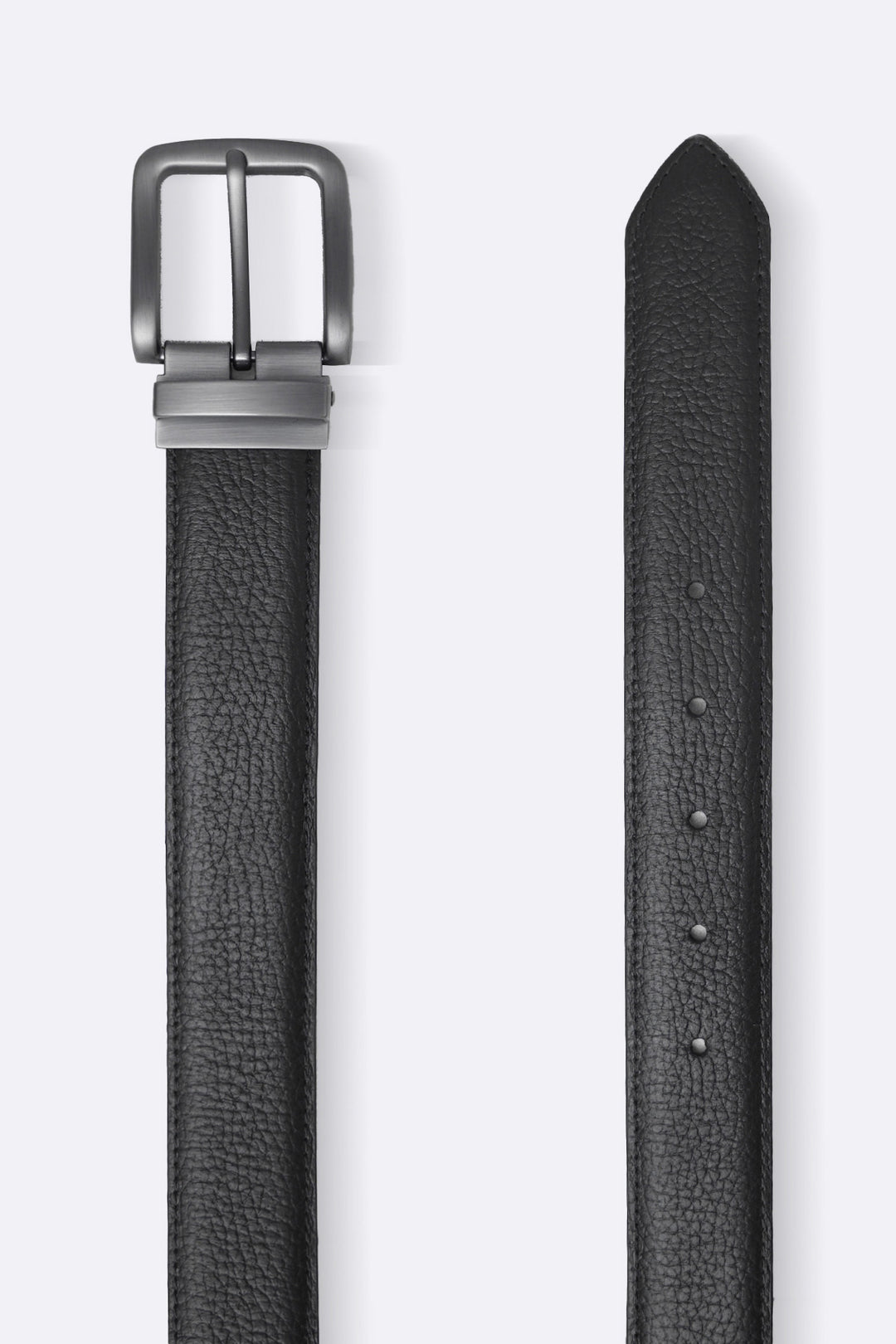 BLACK COFFEE SMART DUAL-SIDE LEATHER BELT