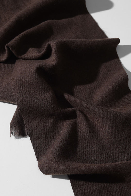 COFFEE SOFT BRUSHED SCARF