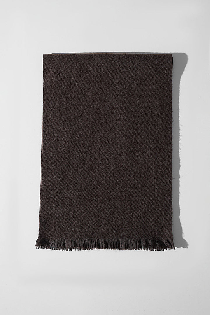 COFFEE SOFT BRUSHED SCARF