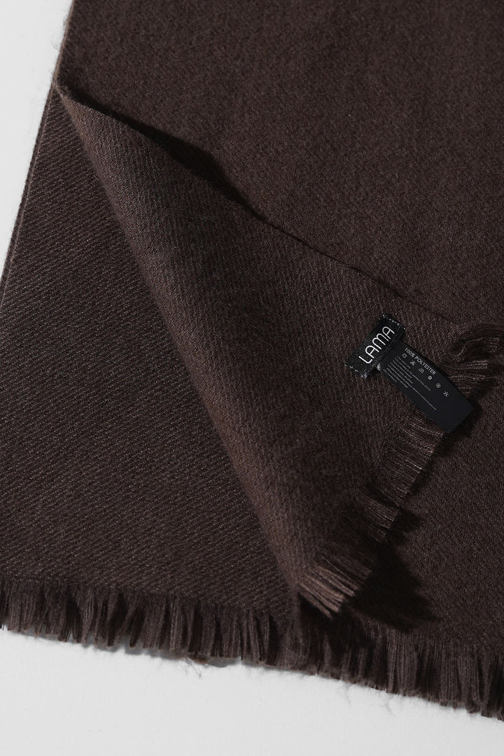 COFFEE SOFT BRUSHED SCARF