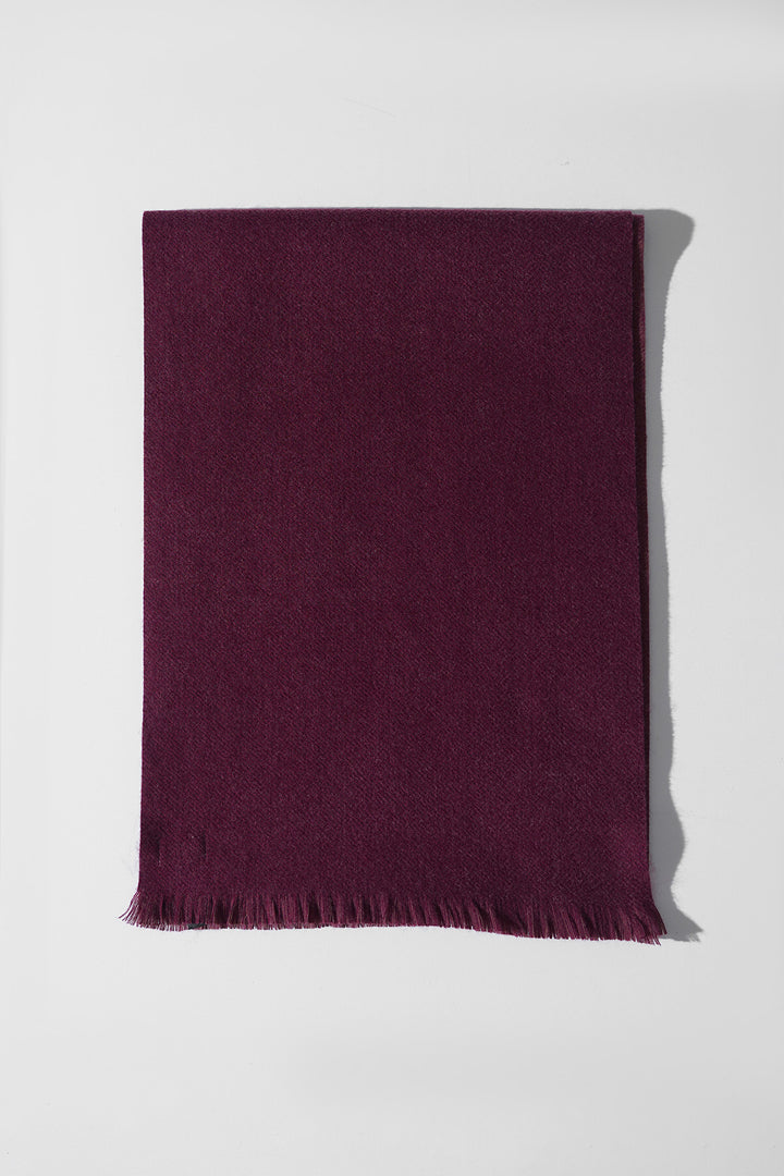 MAROON SOFT BRUSHED SCARF