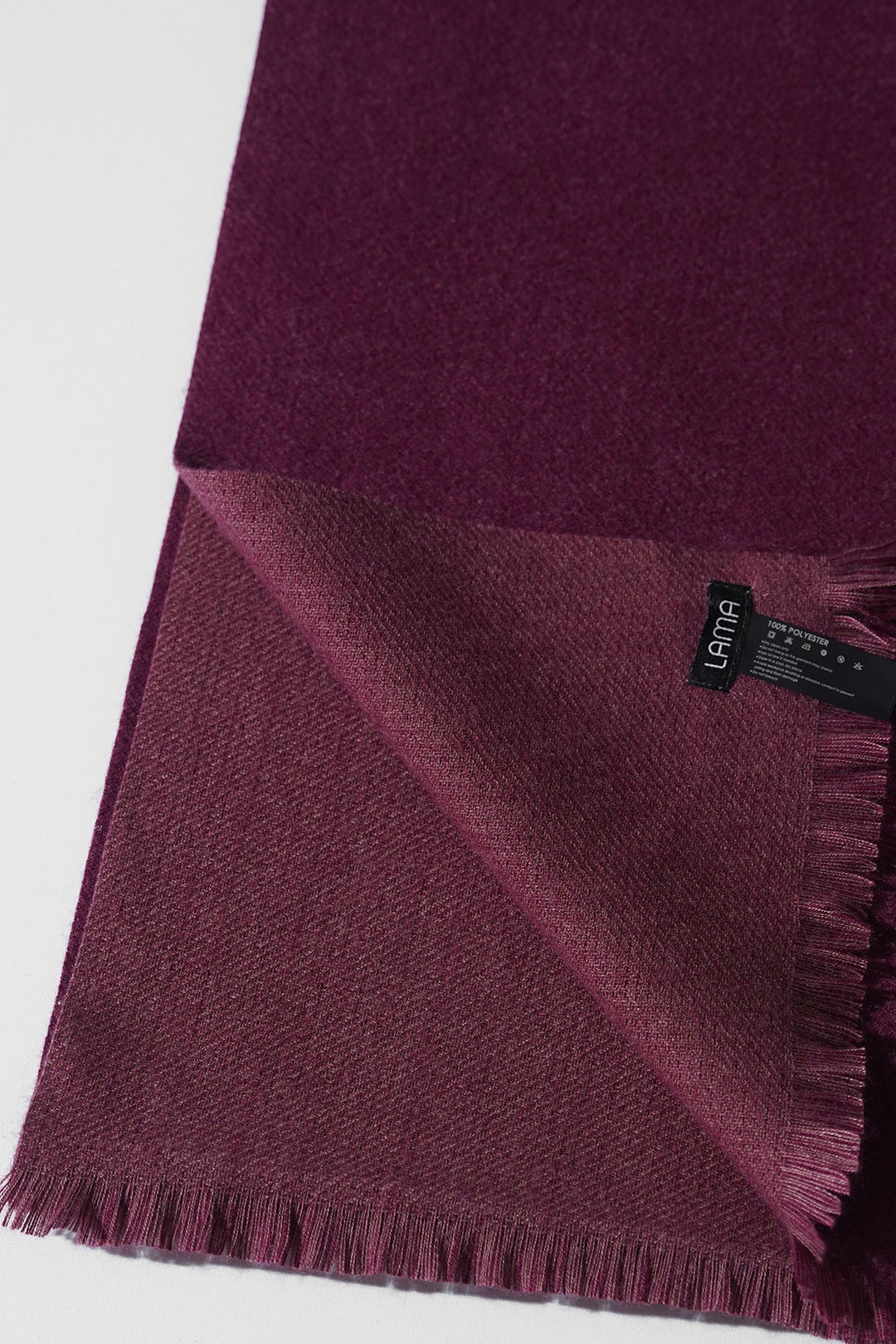 MAROON SOFT BRUSHED SCARF