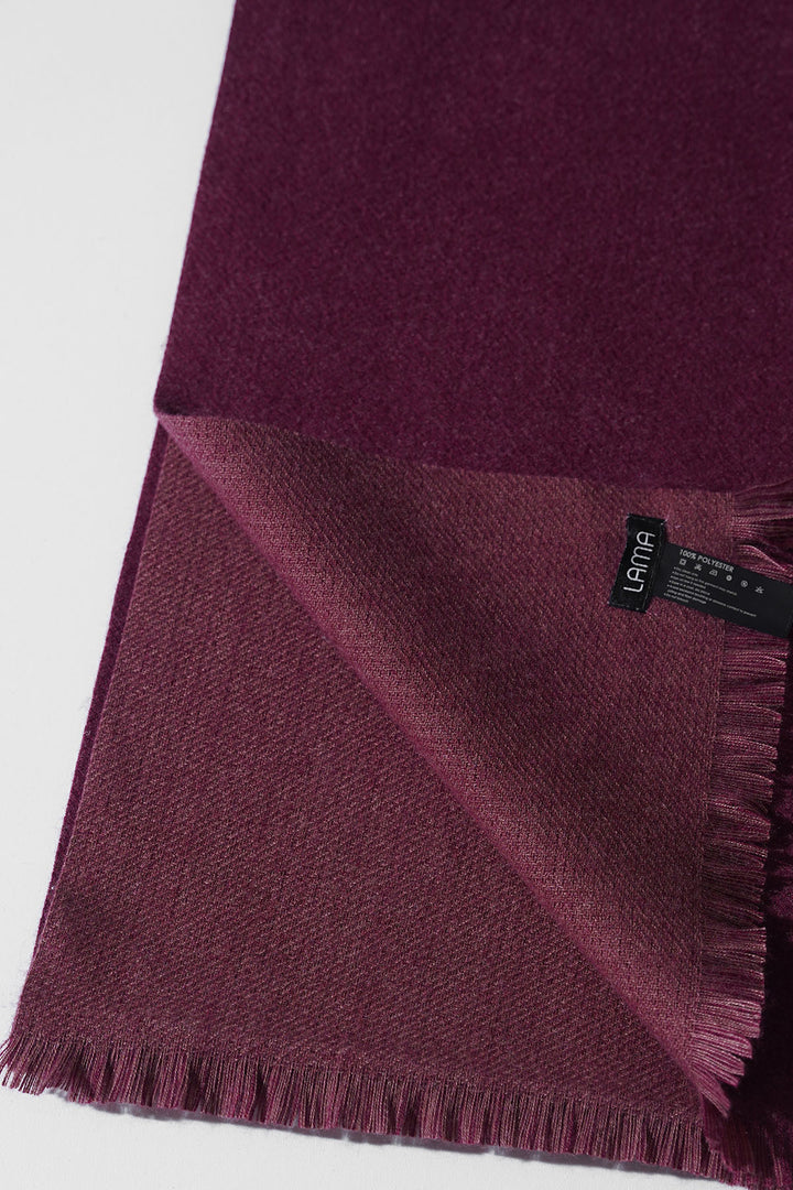 MAROON SOFT BRUSHED SCARF