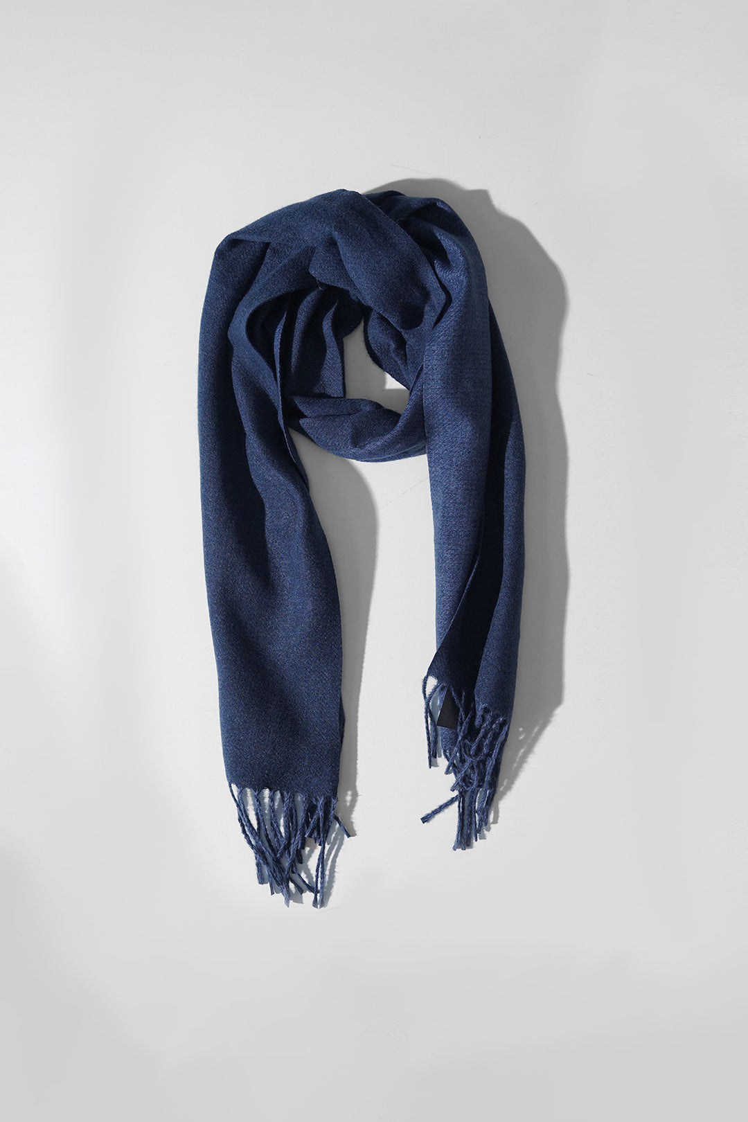 BLUE CONTRAST WEAVE REVERSIBLE SCARF