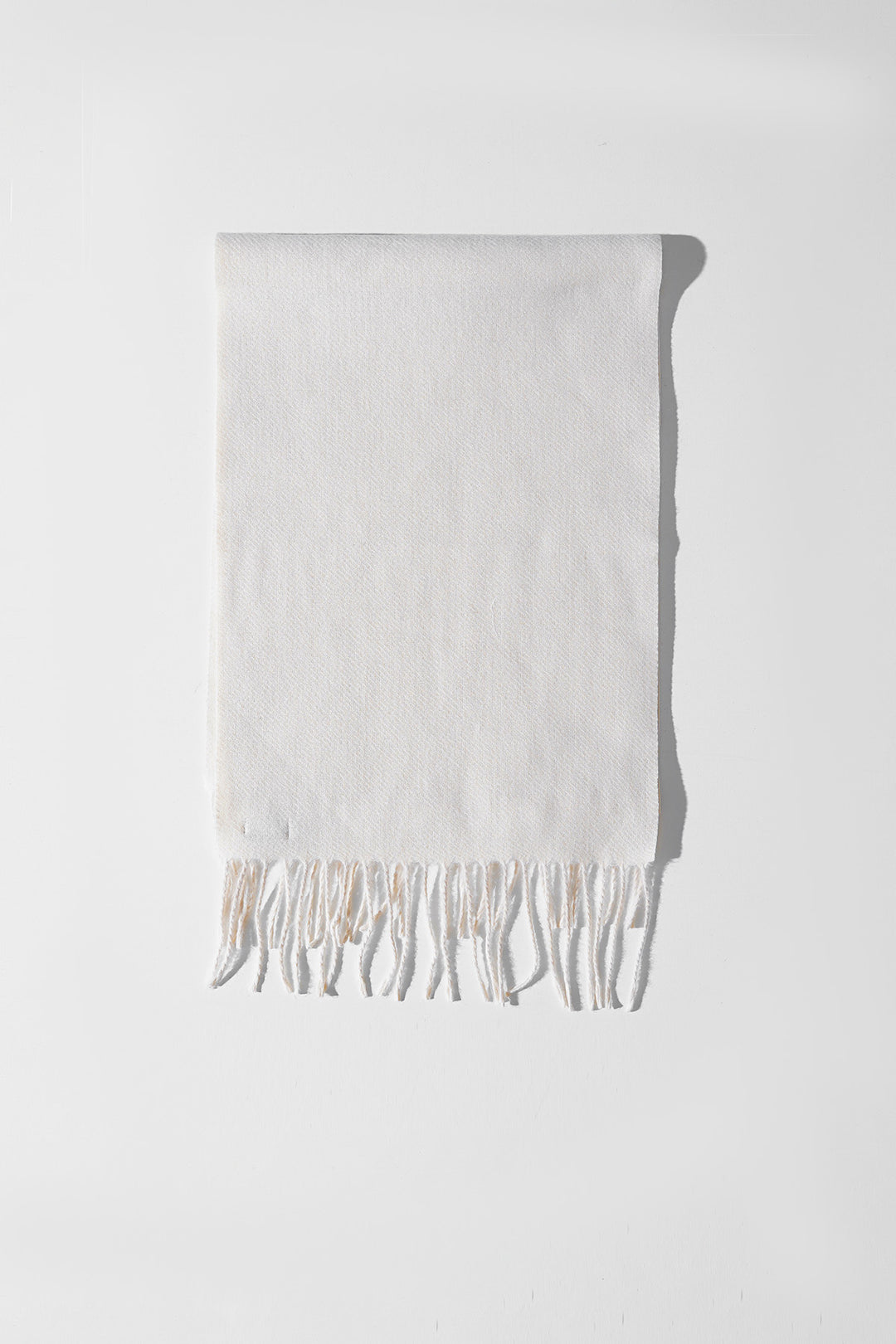 CREAM CONTRAST WEAVE REVERSIBLE SCARF