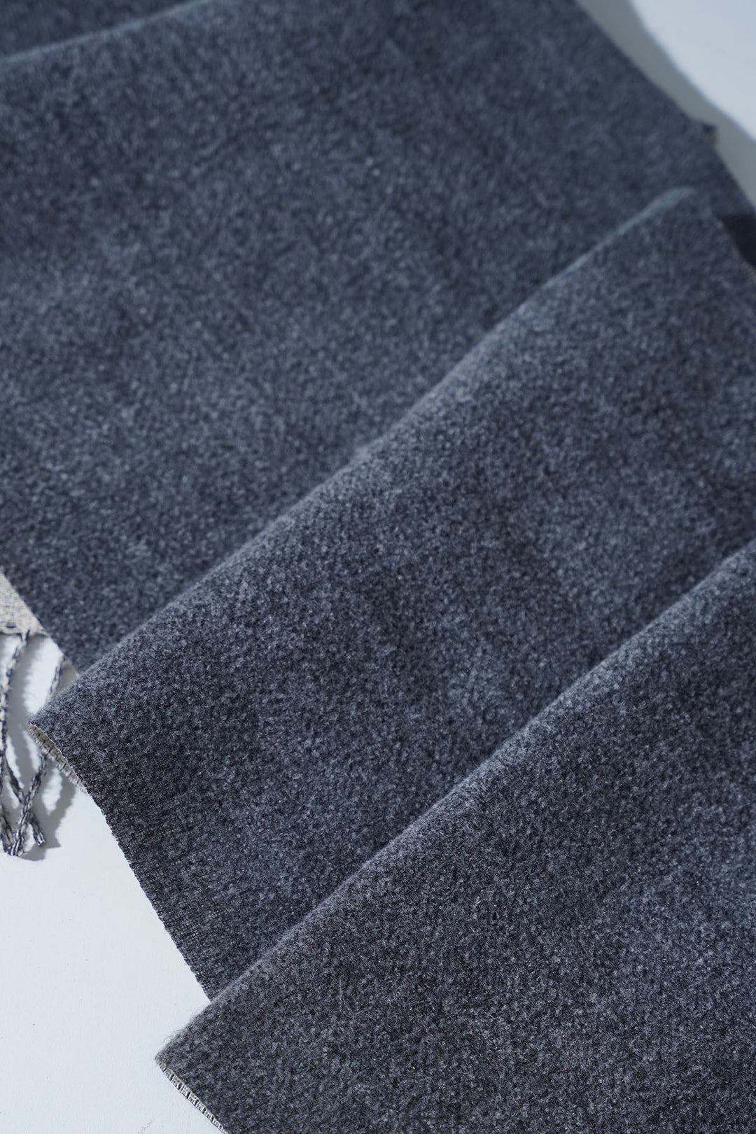 GREY CREAM CONTRAST WEAVE REVERSIBLE SCARF