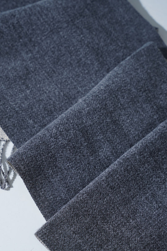 GREY CREAM CONTRAST WEAVE REVERSIBLE SCARF