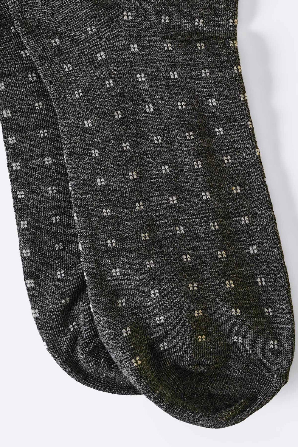 DARK GREY MERCERIZED ANKLE SOCKS