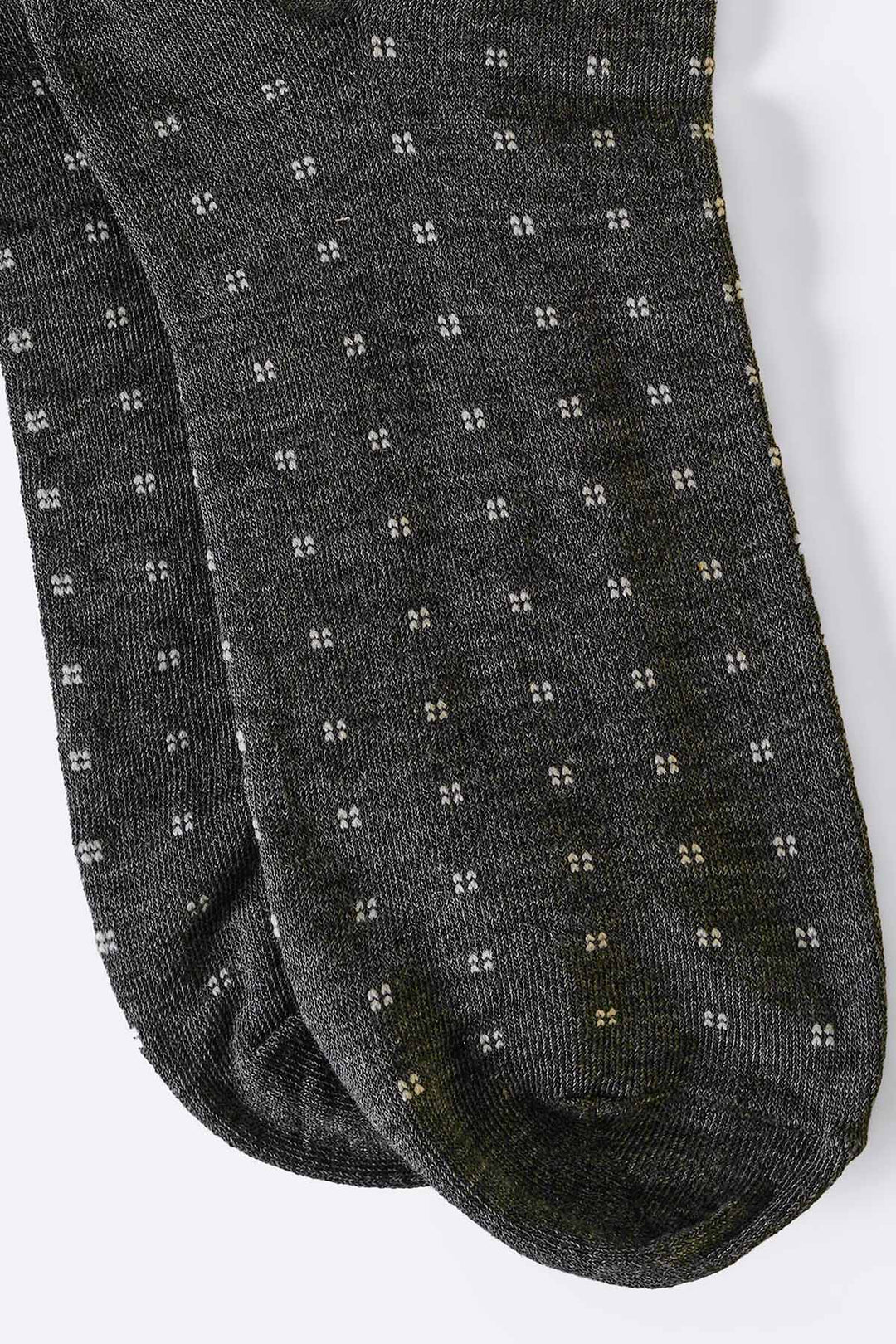 DARK GREY MERCERIZED ANKLE SOCKS