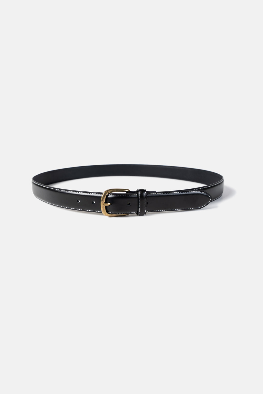 Saddle Stitch Leather Belt