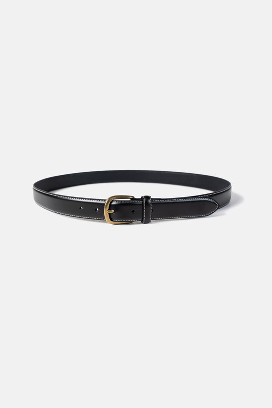 Saddle Stitch Leather Belt